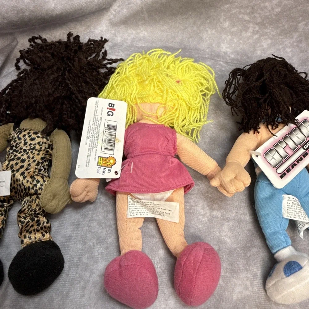 Spice Girls 1998 New Beanbags NWT Complete Set of 8
